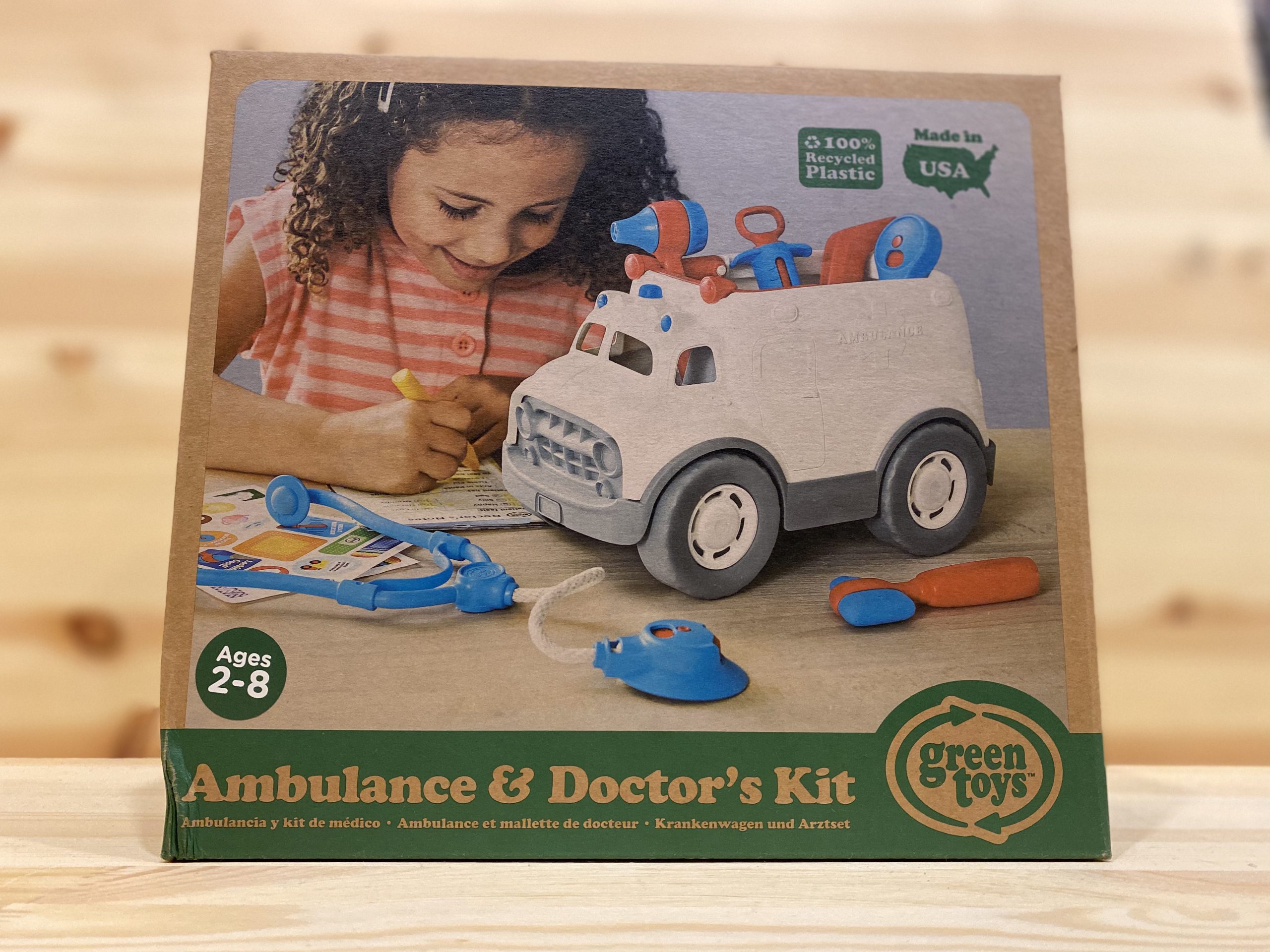 green toys ambulance & doctor's kit